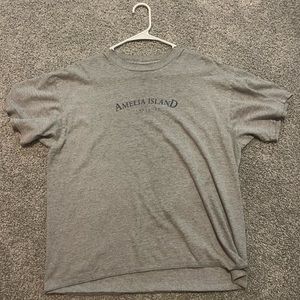 Grey Amelia Island 2000’s tee 
Size L - Delta Apparel